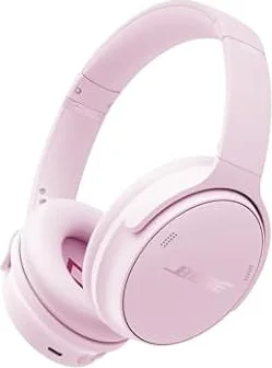 Bose QuietComfort Headphones - Wireless Bluetooth Headphones, Active Over Ear Noise Cancelling and Mic, USB-C Charging, Deep Bass, Up to 24 Hours of Playtime, Petal Pink - Limited Edition Color