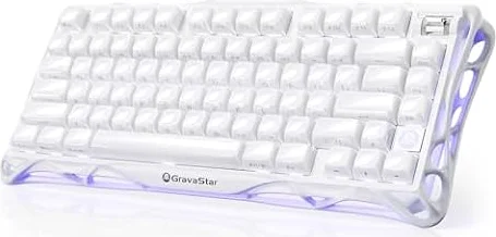 GravaStar Mercury K1 75% Wireless Mechanical Gaming Keyboard RGB Backlit