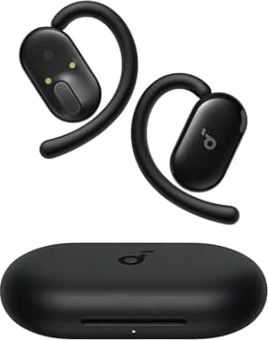 Soundcore V20i by Anker Open Ear Earbuds, Open Ear Headphones True Wireless | Adjustable Hooks, Ultra-Comfort, Snug Fit, Power Sound, Clear Calls, IP55, 36H Playtime, Bluetooth 5.4, Multipoint Connection