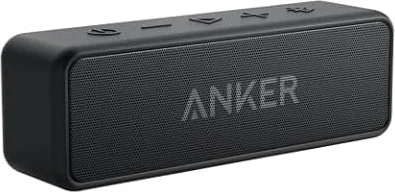 Anker soundcore 2 Portable Bluetooth Speaker, 24-Hour Playtime, IPX7 | 12W Stereo Sound, Wireless Stereo Pairing, Bluetooth 6, Bassup, Wireless Speaker for Home, Shower, Outdoors, Travel, Camping