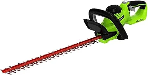 Greenworks 40V 24" Cordless Hedge Trimmer (1" Cutting Capacity), Tool Only | Clean cutting action aids precise shaping with less vibration and fatigue; balanced handling boosts comfort during longer.