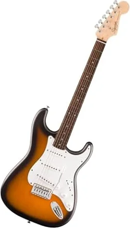 Fender Squier Debut Stratocaster Beginner Electric Guitar, 2-Color Sunburst
