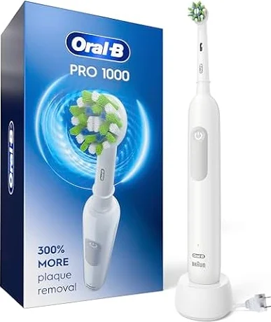 Oral-B Pro 1000 Rechargeable Electric Toothbrush, White