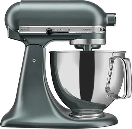 KitchenAid Artisan, 5-Qt Tilt Head Stand Mixer, KSM150PS, Juniper | Includes Pouring Shield for Mess-Free Mixing, 10 Speed Settings, Easily add Ingredients with the Tilt-Head Design