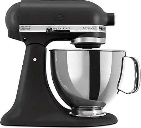 KitchenAid Artisan, 5-Qt Tilt Head Stand Mixer, KSM150PS, Cast Iron Black