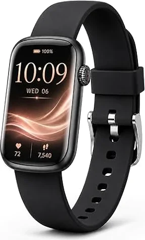 MorePro Health Fitness Tracker - 24/7 Heart Rate Monitor & Activity Tracker | Step Counter, Blood Pressure Monitor, Blood Oxygen Monitor, Sleep Tracker, IP68 Waterproof, Slim, Women Health Tracker