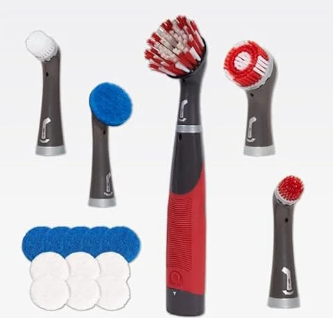 Rubbermaid Reveal Cordless Power Scrubber, 18-Piece Kit