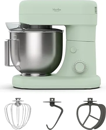 Martha Stewart 5.3QT Tilt Head Stand Mixer, 12 Speeds, Stainless Steel Bowl