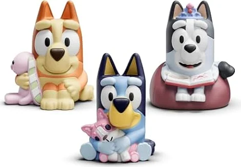 Tonies Bluey Audio Toy Figurine 3 Pack Set - Bluey, Bingo, Muffin