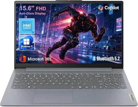 Lenovo 15.6" FHD Essential Laptop, Intel Processor, 8GB DDR5, 128GB Storage