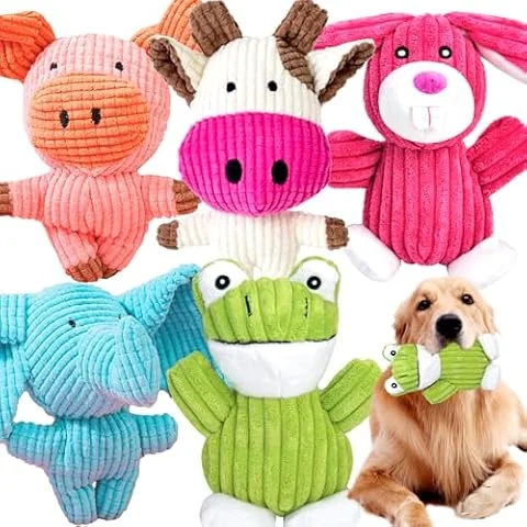 MRSOHRET Dog Squeak Toys Puppy Toys, Tough Dog Toys for Aggressive Chewers