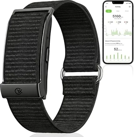 Smart Bracelet Health and Fitness Tracker No Subscription Fees Black