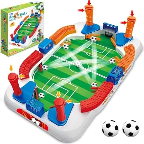 Mini Foosball Table Game for Kids Soccer Game Set Gifts Boys Toy | Football Games Board Indoor Sports Game Room Pinball Interactive Birthday Gift Toys 3 4 5 6 7 8-12 Year Family Gatherings